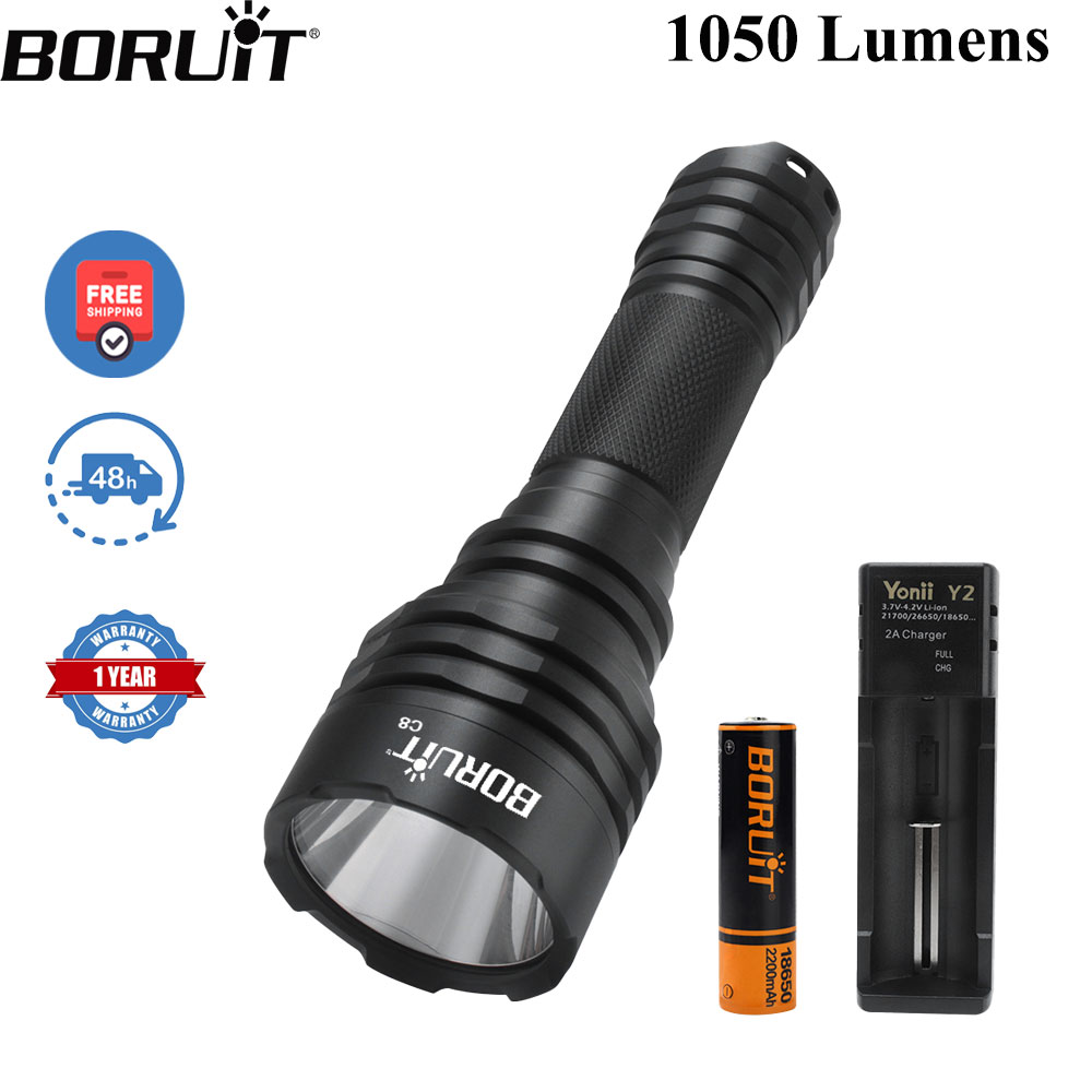 Outdoor Power Meter Bike - BORUiT C8 1050LM Tactical Powerful Long