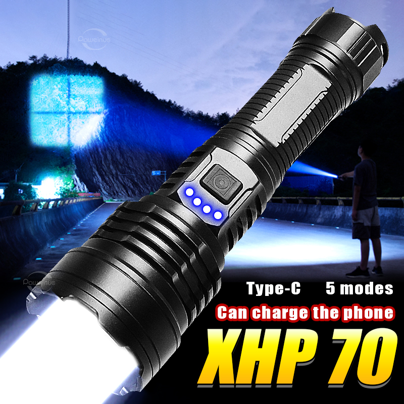 Outdoor Power Repair - XHP70.3 Rechargeable Flashlight 26550 Battery Use