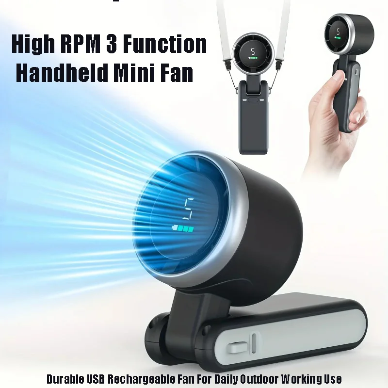 Outdoor Usb Power Supply - 5 Speed Levels Mini Fan 3