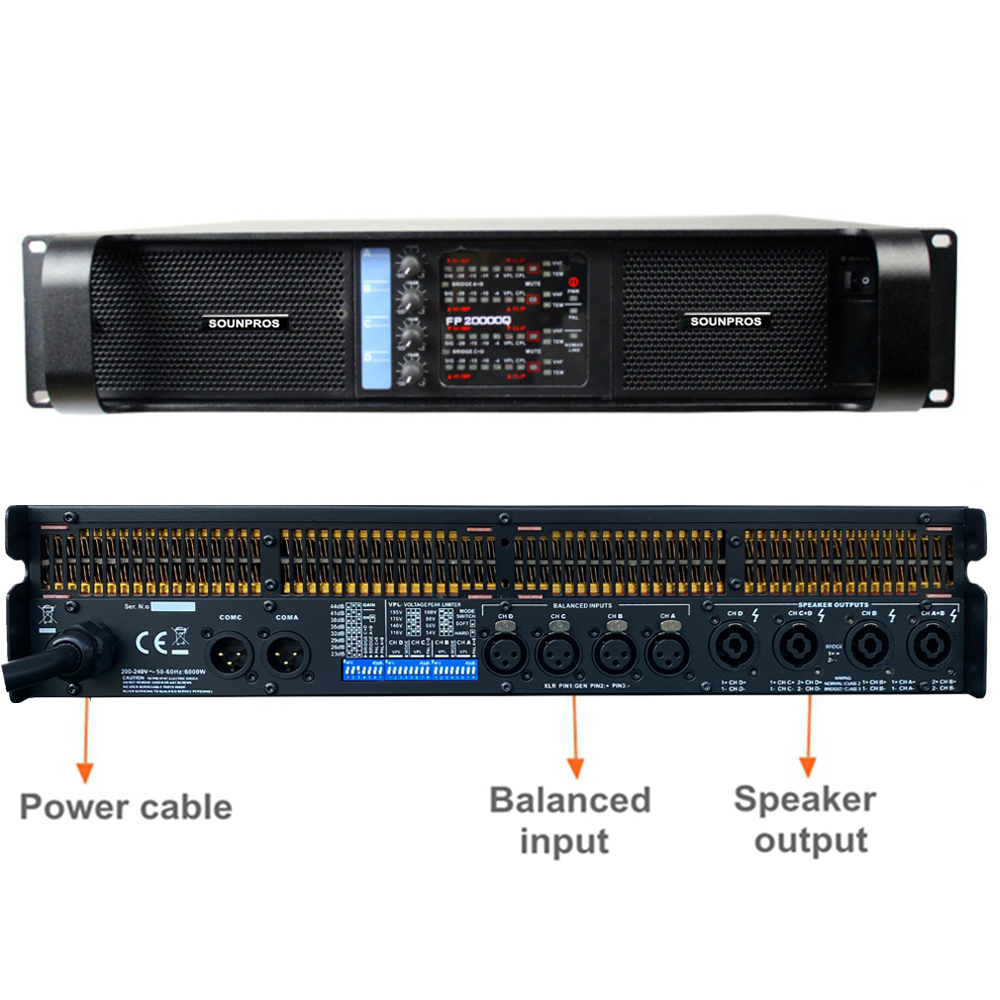 Outdoor Power Amplifier - 4 Channels Class-D Digital Power Amplifier