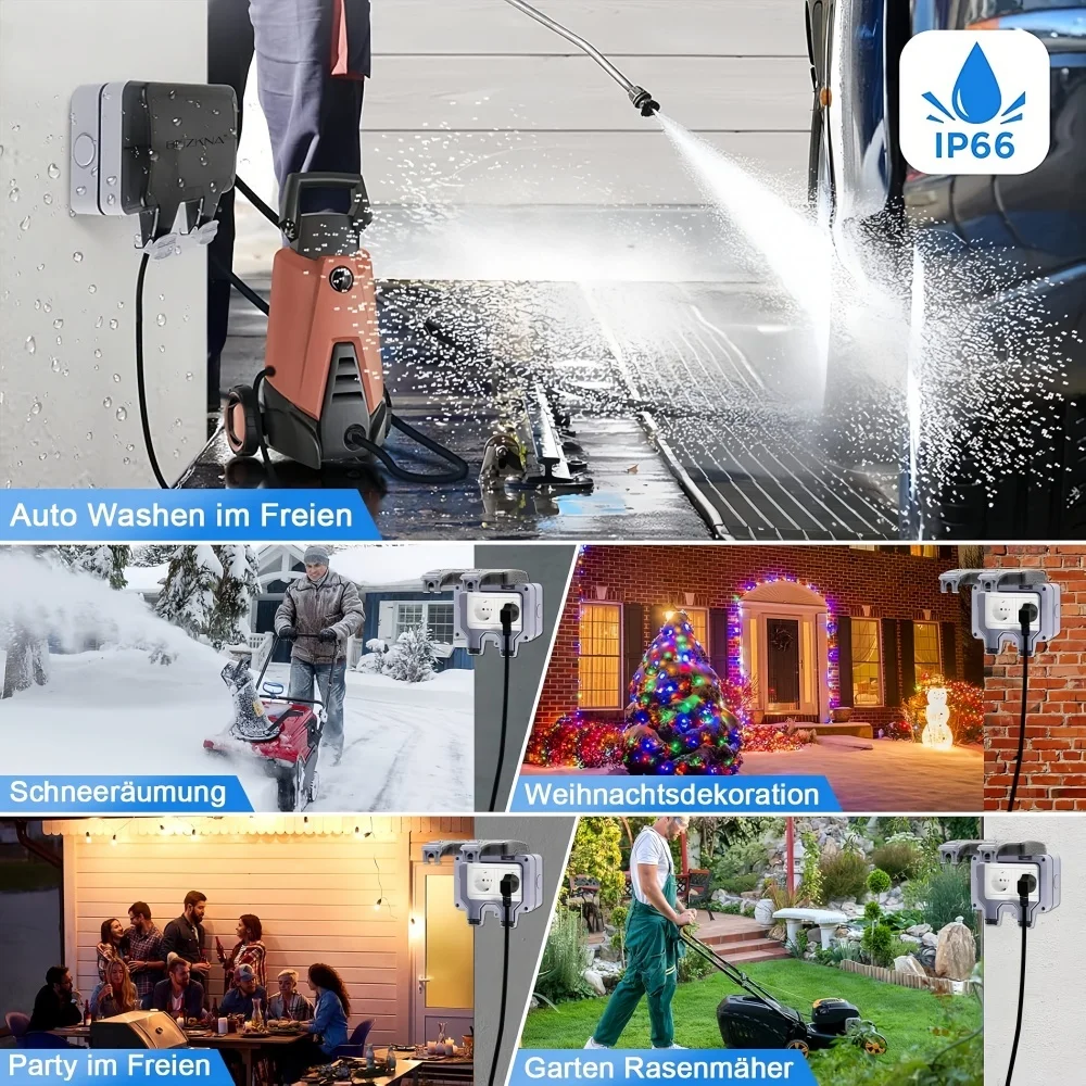 European-Style Outdoor Socket  - огляд і ціна Outdoor Power Strip