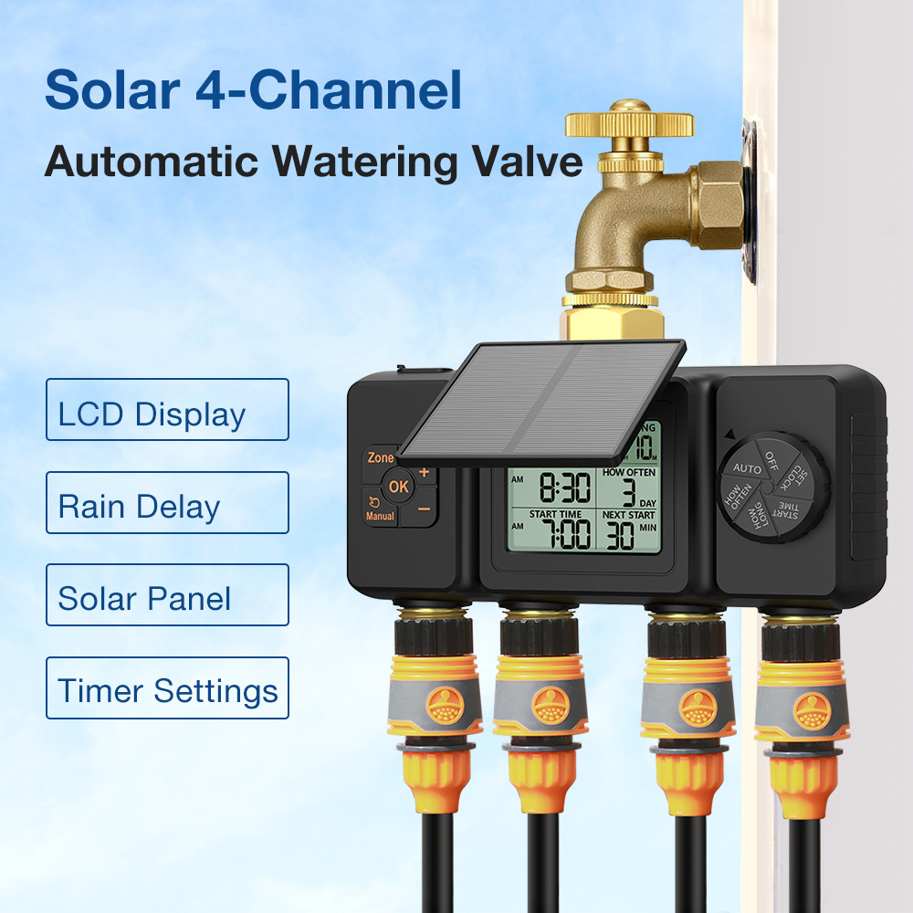 4-Zone Solar Powered Irrigatio - огляд і ціна Power Zone Outdoor Timer