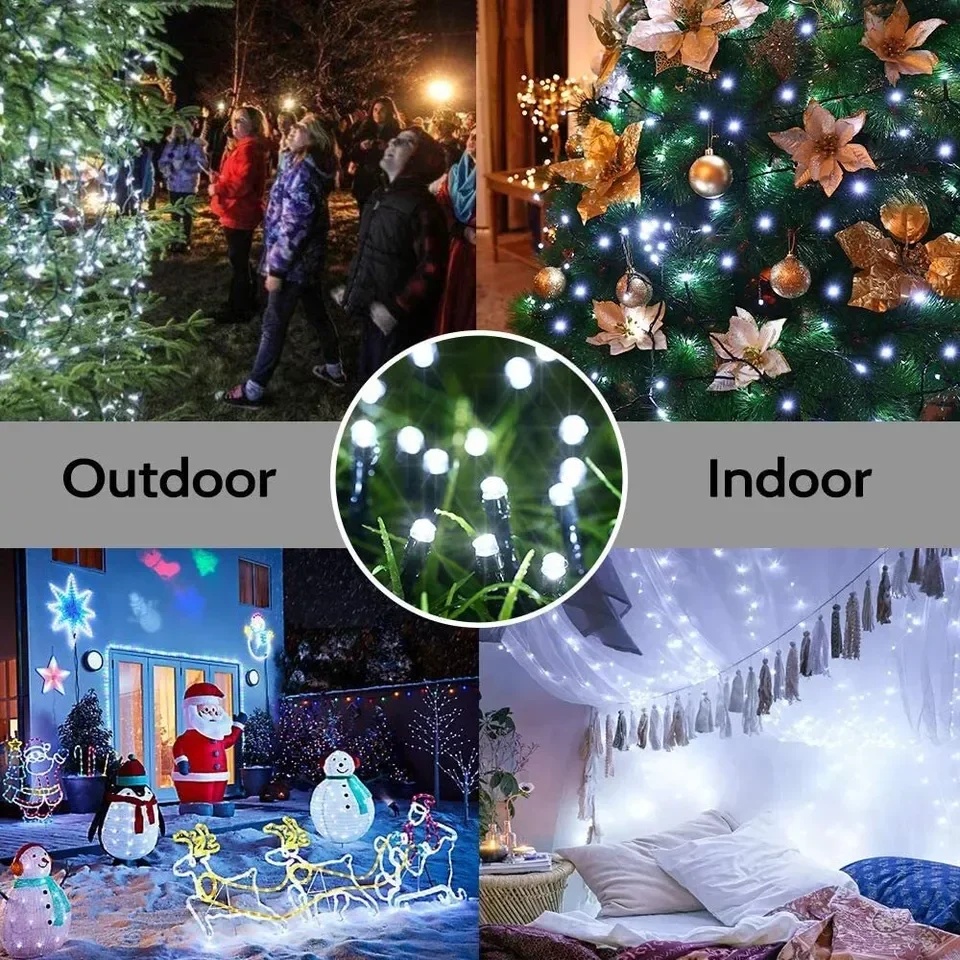 LED Solar Powered Outdoor Fair - огляд і ціна Outdoor Power For Christmas Lights