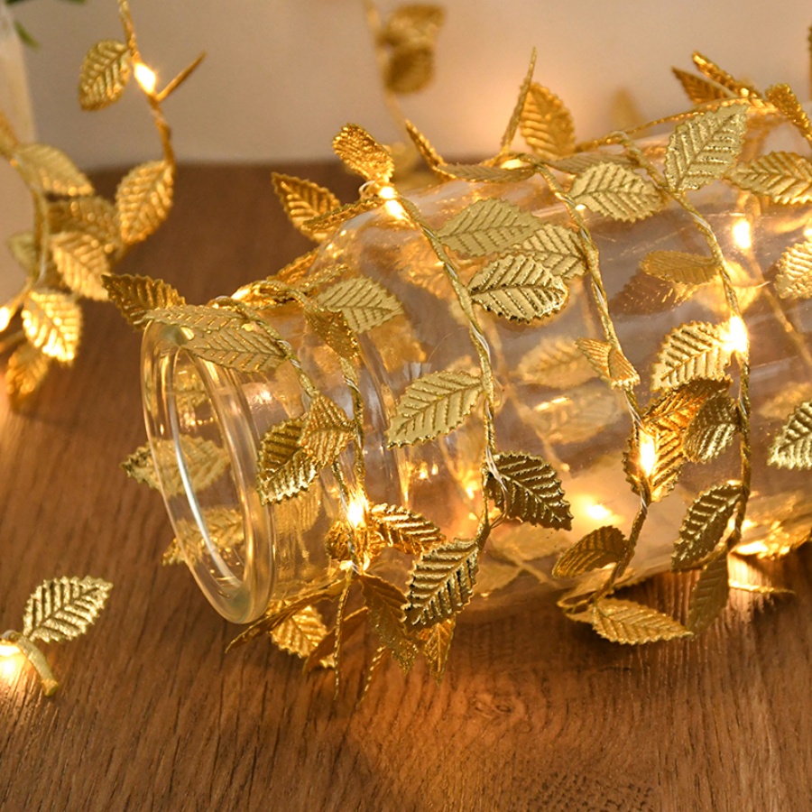 Golden Leaf Rattan Copper Wire - огляд і ціна Outdoor Power For Christmas Lights