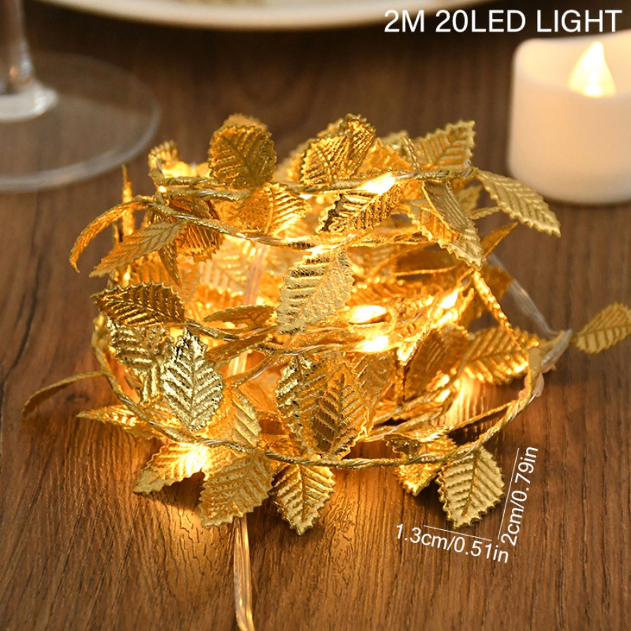 Golden Leaf Rattan Copper Wire - огляд і ціна Outdoor Power For Christmas Lights