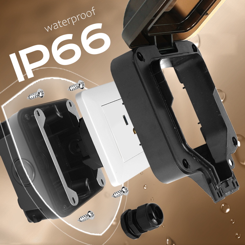 Avoir IP66 Wall Waterproof Soc - огляд і ціна Outdoor Power Strip