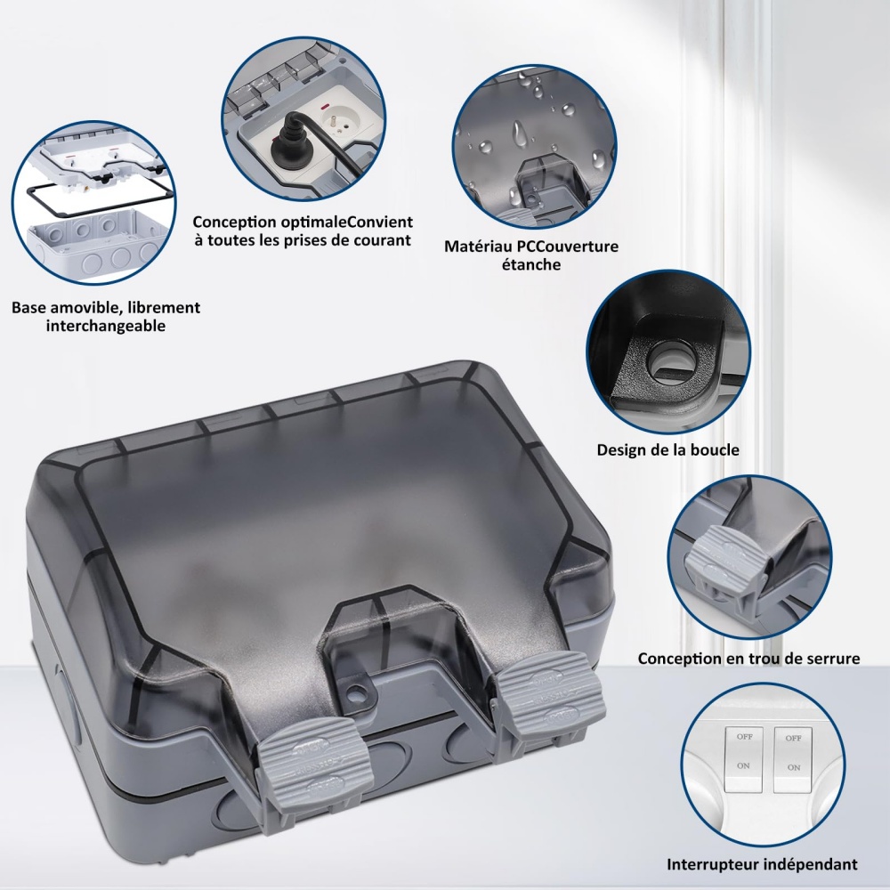 EIOMR France IP66 Weatherproof - огляд і ціна Outdoor Power Strip