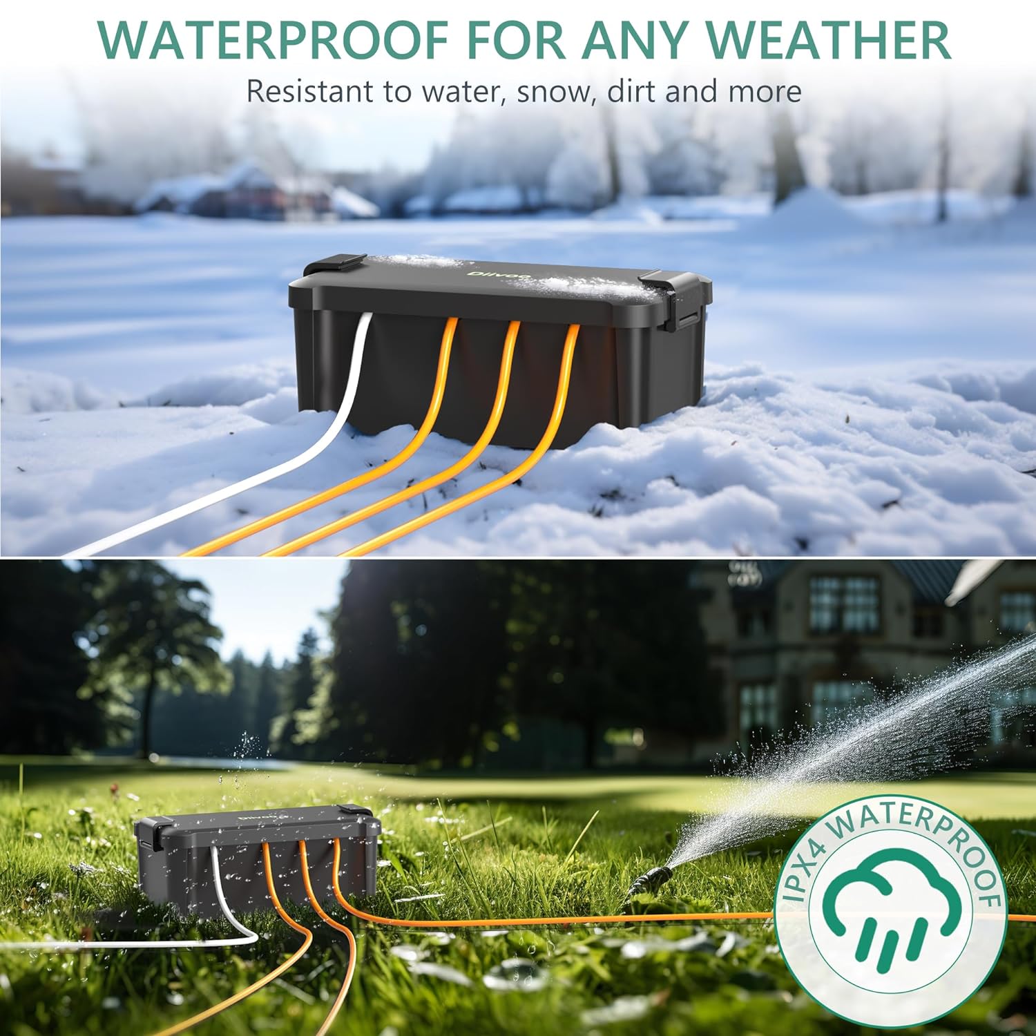 Diivoo Outdoor Waterproof Elec - огляд і ціна Outdoor Power Outlet Cover