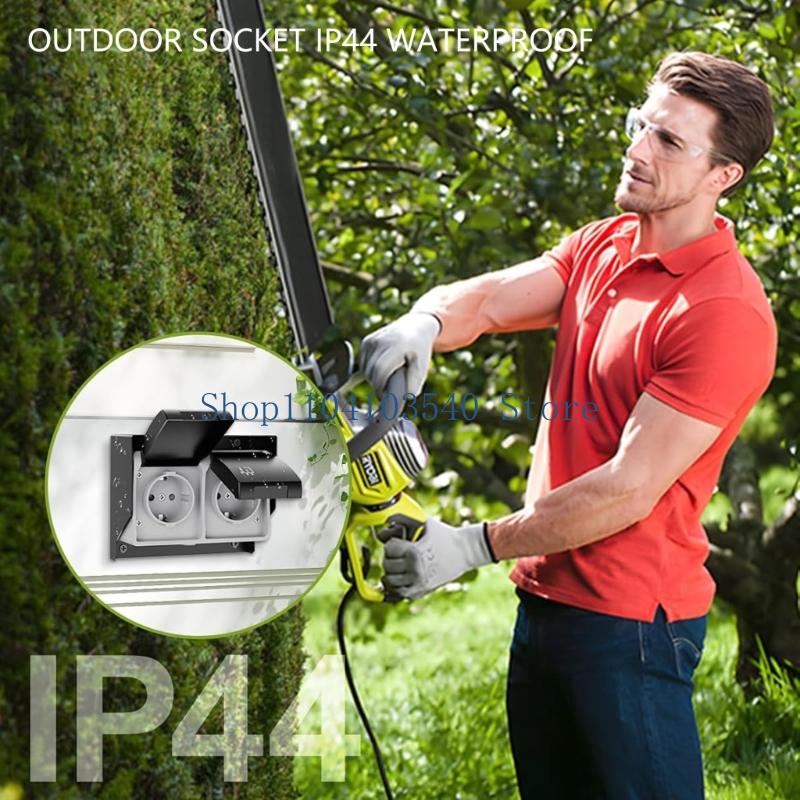 02DC 2 Gang Waterproof Outlet  - огляд і ціна Outdoor Power Outlet Cover