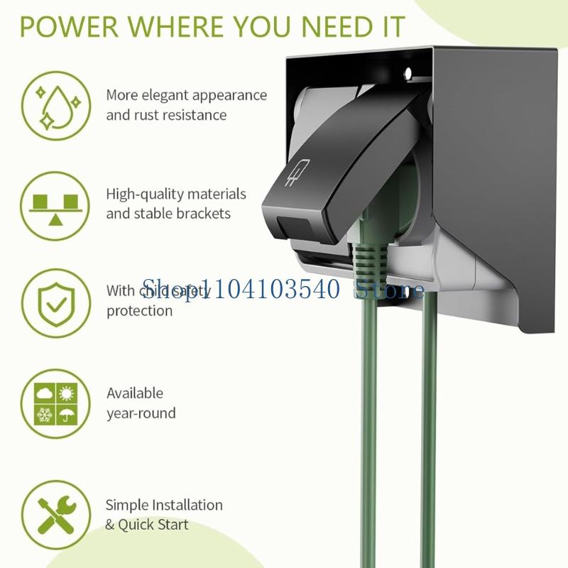 02DC 2 Gang Waterproof Outlet  - огляд і ціна Outdoor Power Outlet Cover