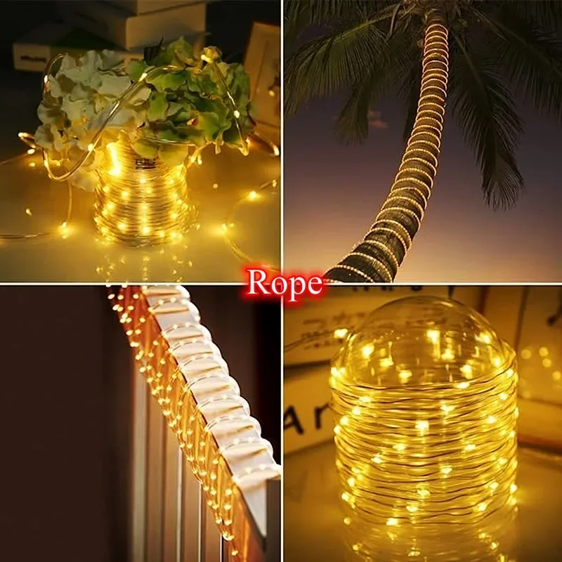 LED Solar Strip Rope Tube Fair - огляд і ціна Outdoor Power For Christmas Lights