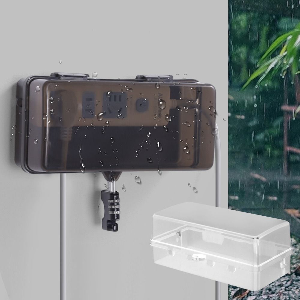 Portable Plastic Plug Box Anti - огляд і ціна Outdoor Power Outlet Cover