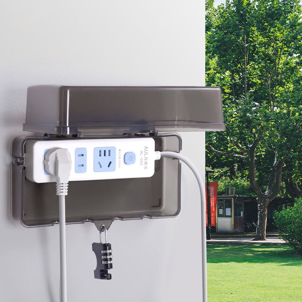 Portable Plastic Plug Box Anti - огляд і ціна Outdoor Power Outlet Cover