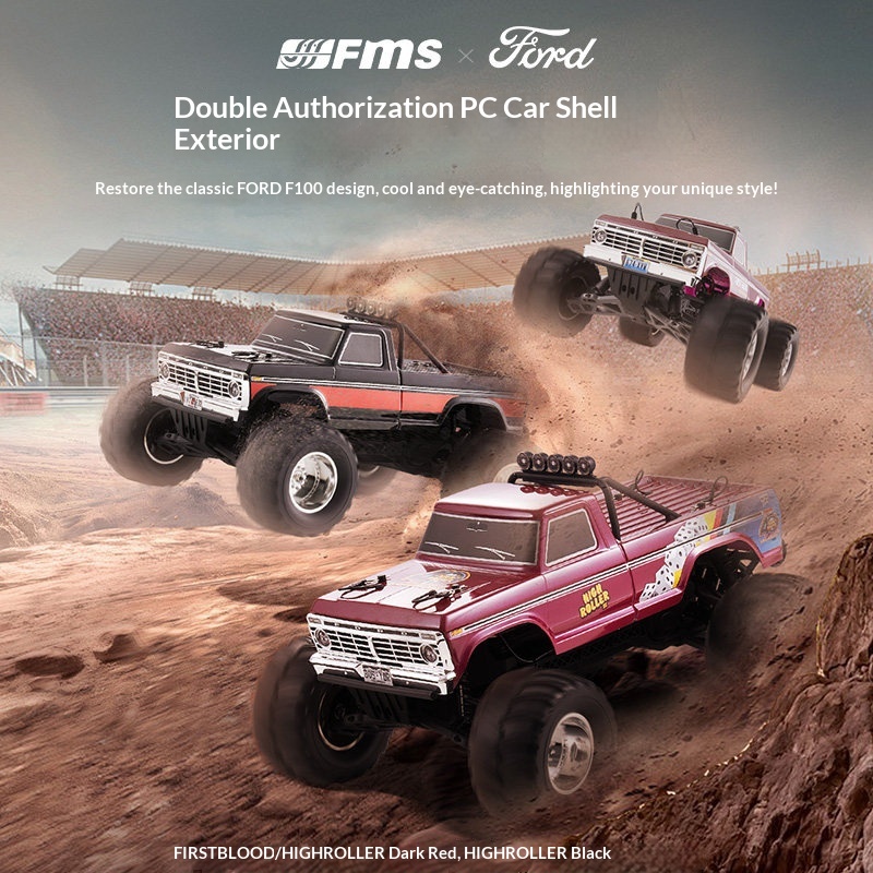 FMS 1/10 FMT Ford F100 RC Mons - огляд і ціна Outdoor Power Meter Bike
