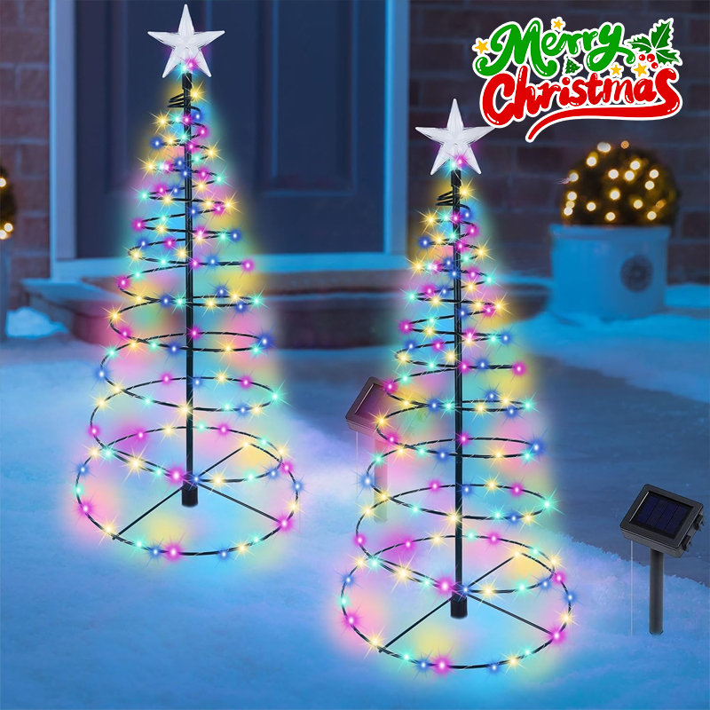 Solar Powered Christmas Tree L - огляд і ціна Outdoor Power For Christmas Lights