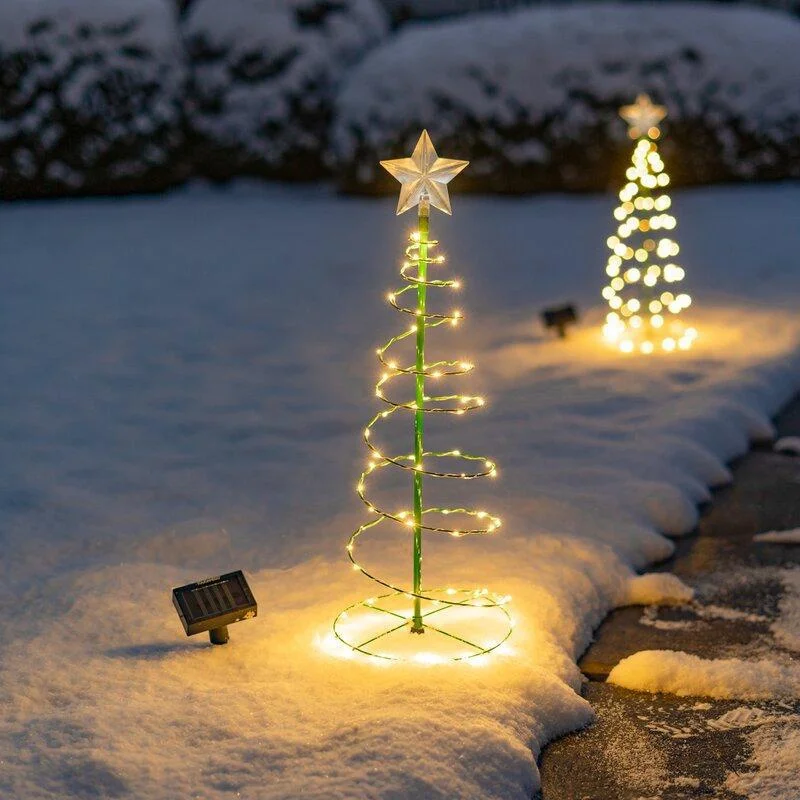 Solar Powered Christmas Tree L - огляд і ціна Outdoor Power For Christmas Lights