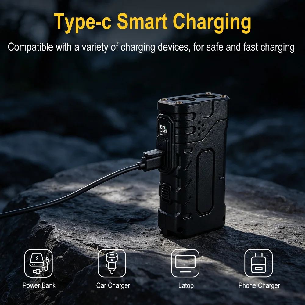 BORUIiT Hand Crank EDC LED Fla - огляд і ціна Outdoor Usb Power Supply