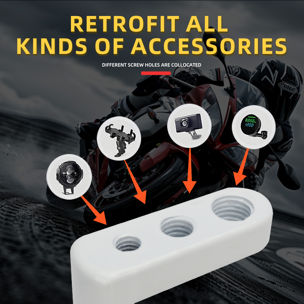 1/2Pcs Universal Car Motorcycl - огляд і ціна Outdoor Power Products