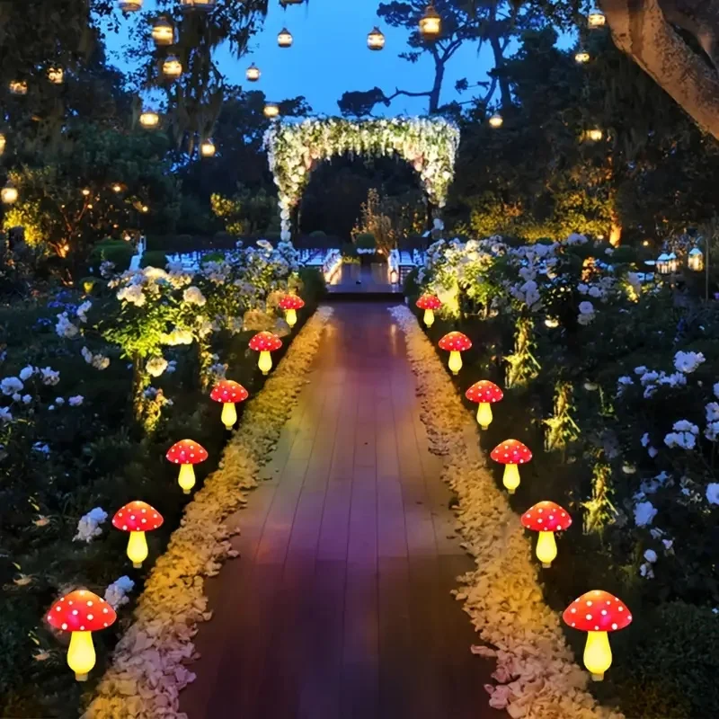 Solar-Powered LED Mushroom Lig - огляд і ціна Outdoor Power For Christmas Lights