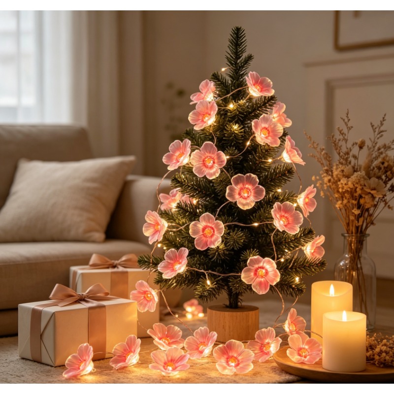 Pink Cherry Blossom LED Fairy  - огляд і ціна Outdoor Power For Christmas Lights