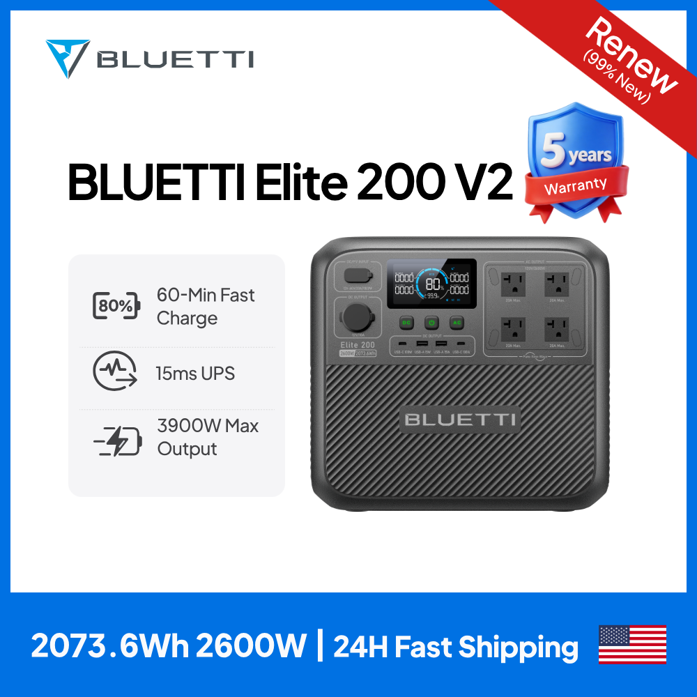 【Renew】BLUETTI Elite 200 V2 Po - огляд і ціна Outdoor Power Source