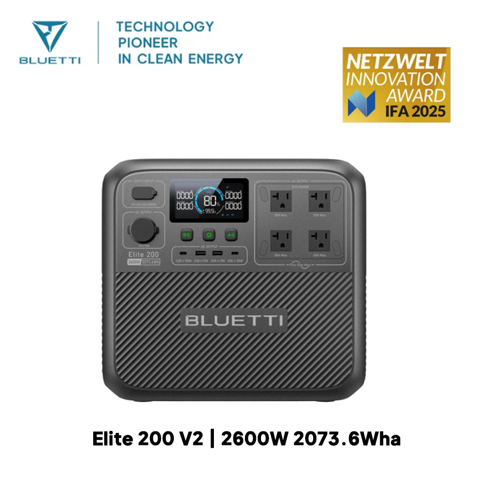 【Renew】BLUETTI Elite 200 V2 Po - огляд і ціна Outdoor Power Source