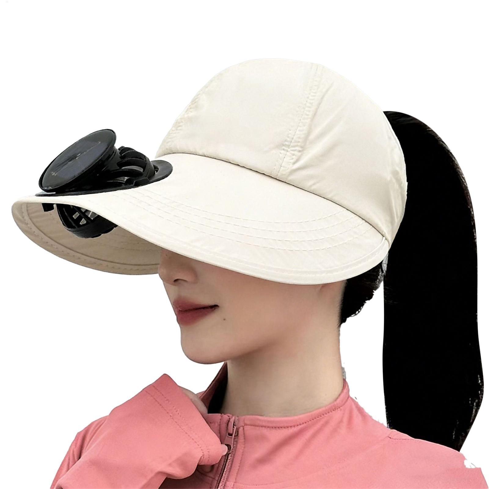 Solar-Powered Charging Fan Cap - огляд і ціна Outdoor Power Block