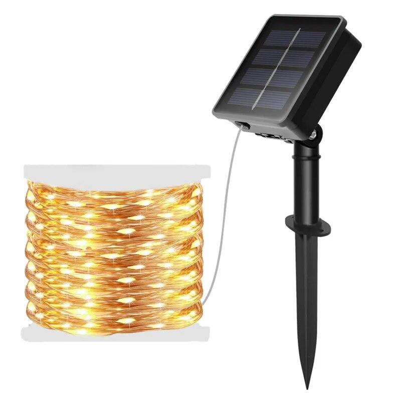 100 LED Solar Fairy Waterproof - огляд і ціна Outdoor Power For Christmas Lights
