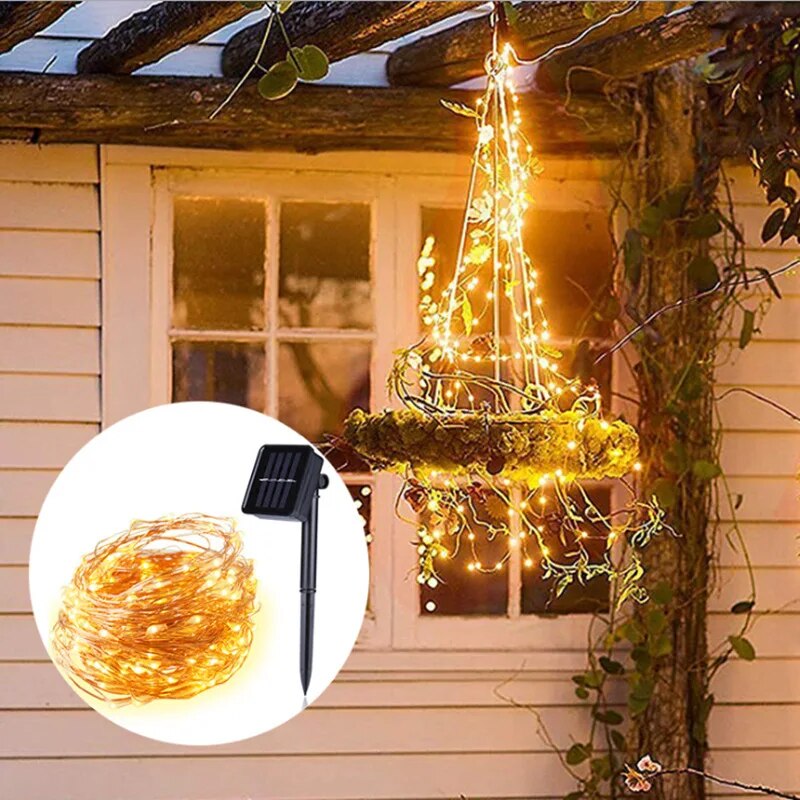 100 LED Solar Fairy Waterproof - огляд і ціна Outdoor Power For Christmas Lights