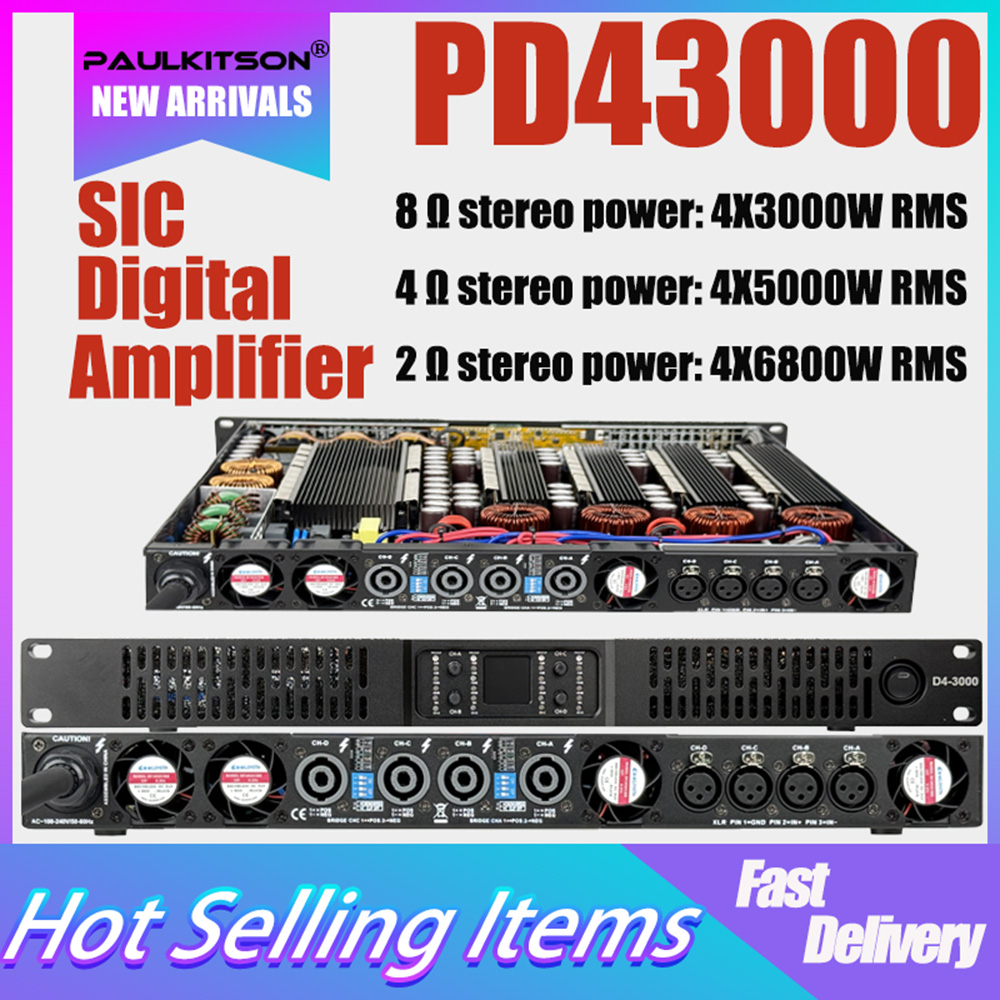Paulkitson PD43000 4x3000W 8Ω  - огляд і ціна Outdoor Power Amplifier