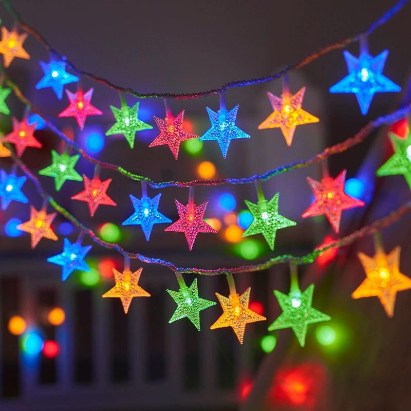 Battery Power Festoon Star Fai - огляд і ціна Outdoor Power For Christmas Lights