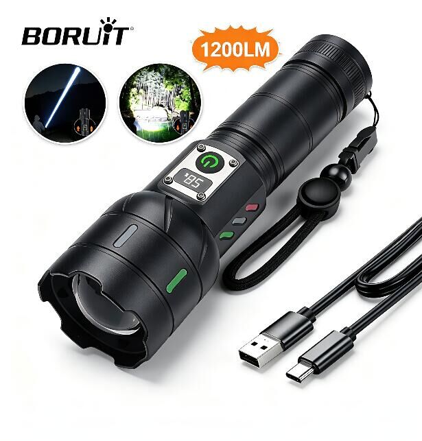 BORUiT A15 Flashlight Digital  - огляд і ціна Outdoor Power Meter Bike